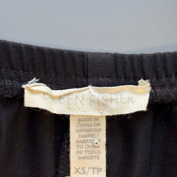 Eileen Fisher Black Stretch Organic Cotton Pants XS - Picture 3 of 11
